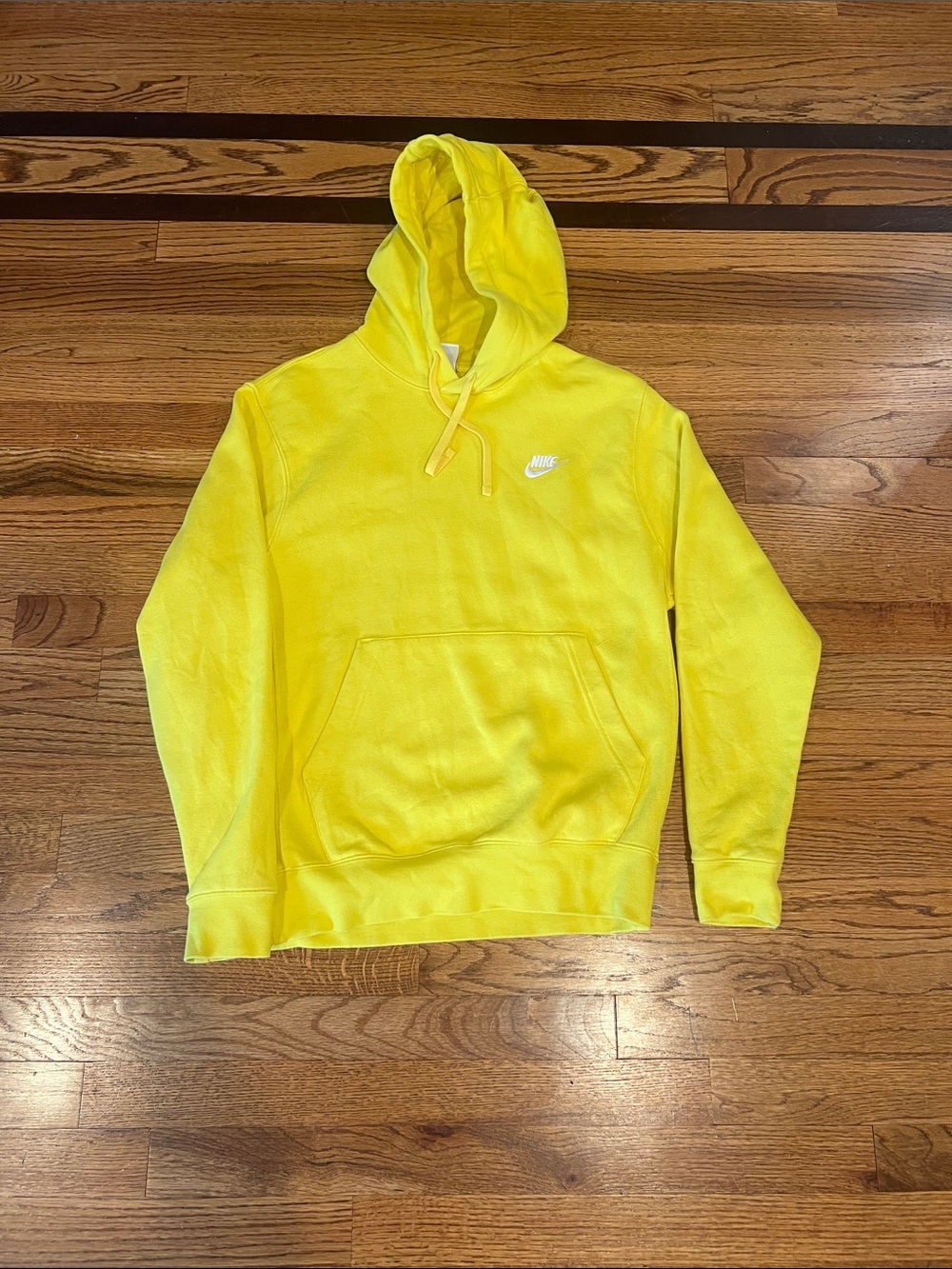 Nike Men's Yellow Hoodie